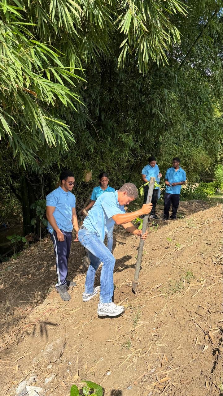 FUNDACIÓN TE QUIERO VERDE RD Jornada de Reforestación en el Río Jaya Sembramos vida para un futuro más verde.